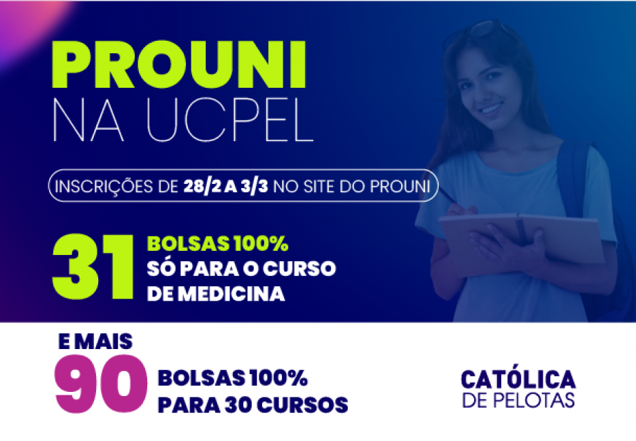 UCPel oferece mais de cem vagas pelo Prouni