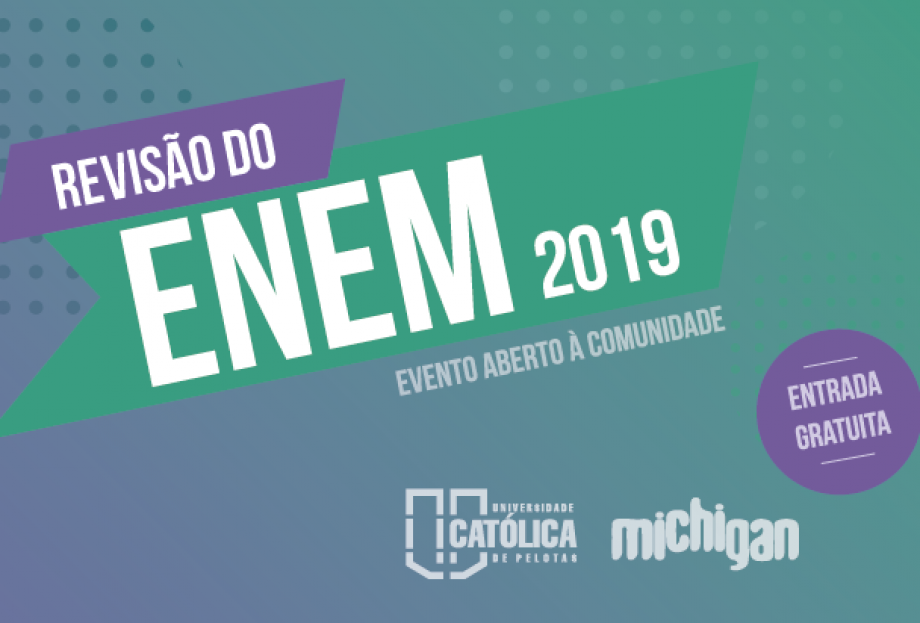 UCPel inscreve para encontro de revisão gratuita do ENEM 2019